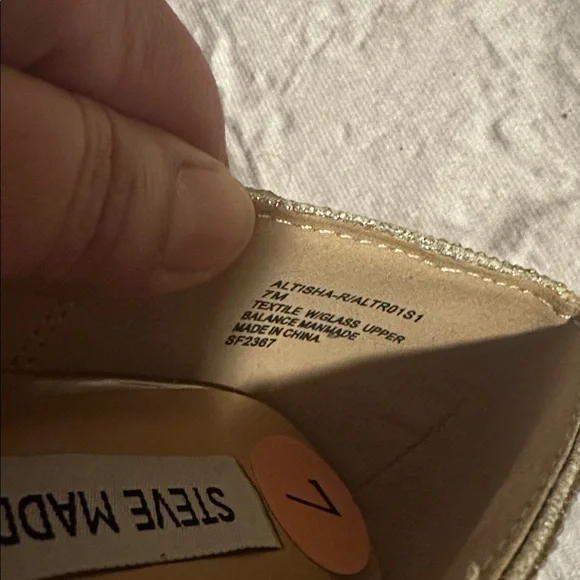 Steve Madden Glittering Silver Women’s Heels Size 7 - Picture 11 of 12